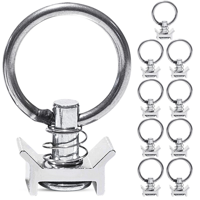 10x Single Endbeschlag Fitting Endfitting Zurrring F. Airlineschiene Zurrschiene