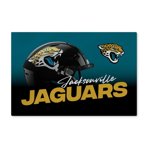 Моющийся коврик для пола Northwest NFL Jacksonville Jaguars Headspace, 20 x 32