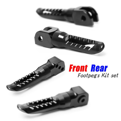 Black BOB Passenger Rider Foot Pegs Pedal For Kawasaki Z800