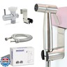 Vayzluiy Handheld Toilet Bidet Sprayer for Toilet-Adjustable Water Pressure Control with Bidet Hose for Feminine Wash, Stainless Steel Brushed Nickel Cloth Diaper for Baby Wash (Stainless Steel, 2)