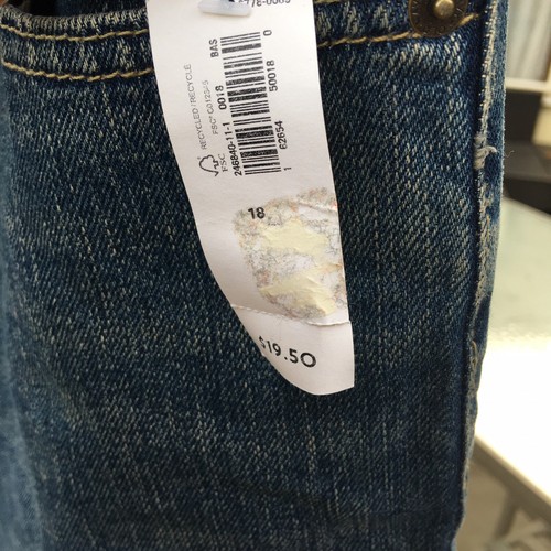Old Navy Boys Jeans Loose Ample Adj Waist 18
