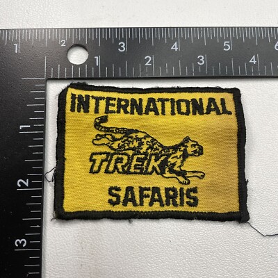 Vintage TREK INTERNATIONAL SAFARIS Hunting Fishing Tourism Florida Patch 04TD