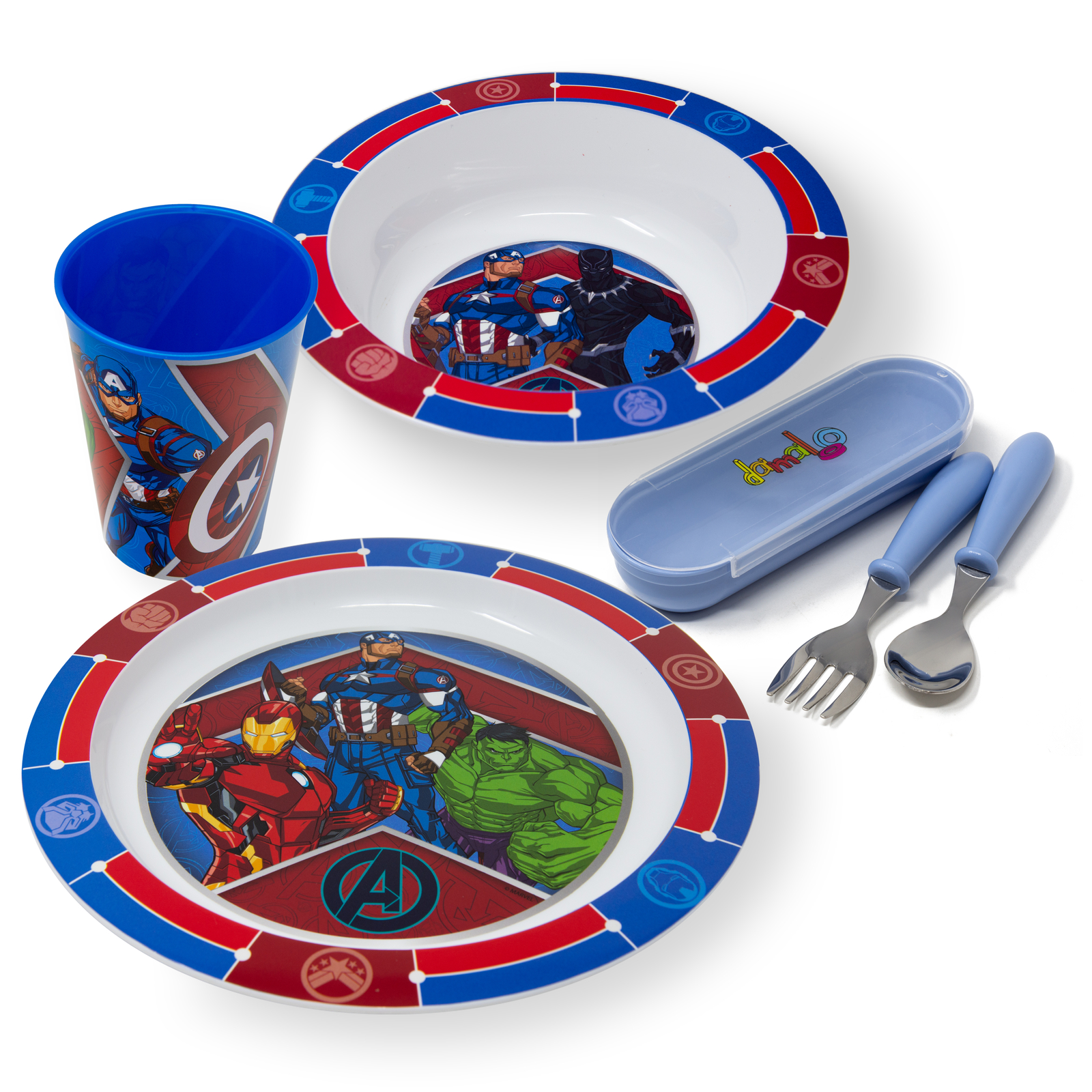 Kindergeschirr Set Avengers Kinder Geschirr Jungen Geschirrset Kinderbesteck