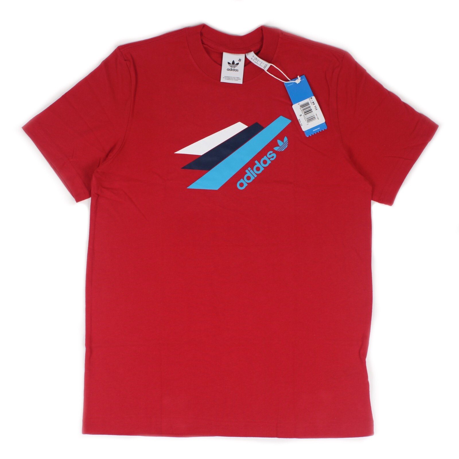 Men's adidas Originals Palmerston 3 Stripes Vintage T-Shirt DJ3453 Red |  eBay