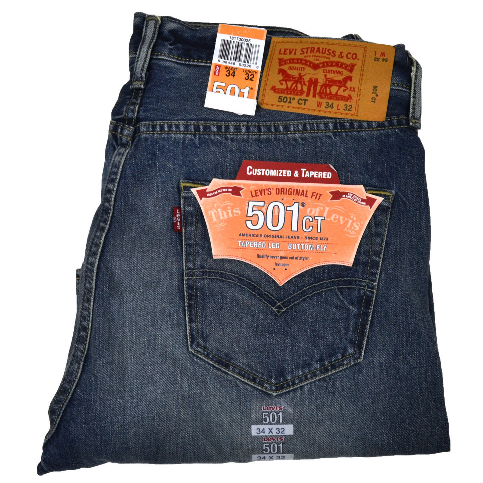 Levis 501 Ct Mens Button Fly Jeans