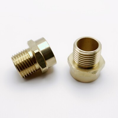 1/2  G Thread (BSP) Female to 1/2  NPT Male Connector Brass BSP to NPT Adapter