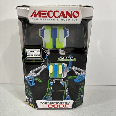 Meccano Robotics Micronoid Code Zapp Programmable Robot Engineering NIB