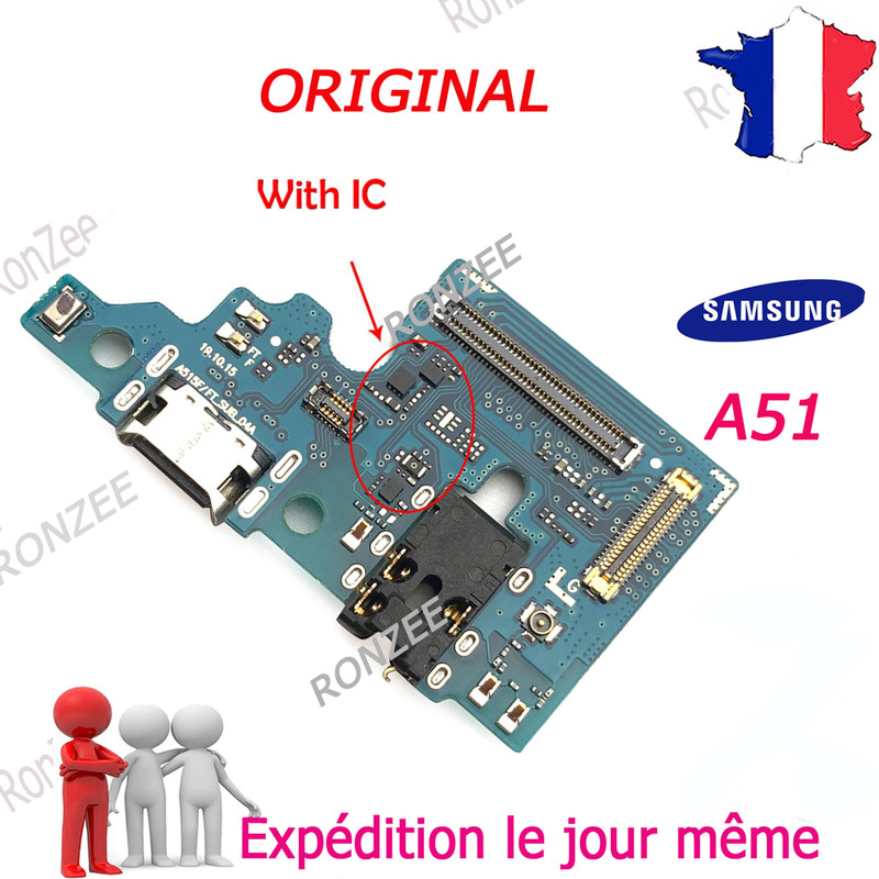 Original Connecteur De Charge Flex Jack Pcb Samsung A51 Sm-A515f â Vendeur Pro â
