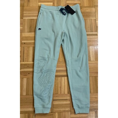 New Fabletics The Go-To Joggers Sweatpants Mens Large Comfort Athleisure Teal