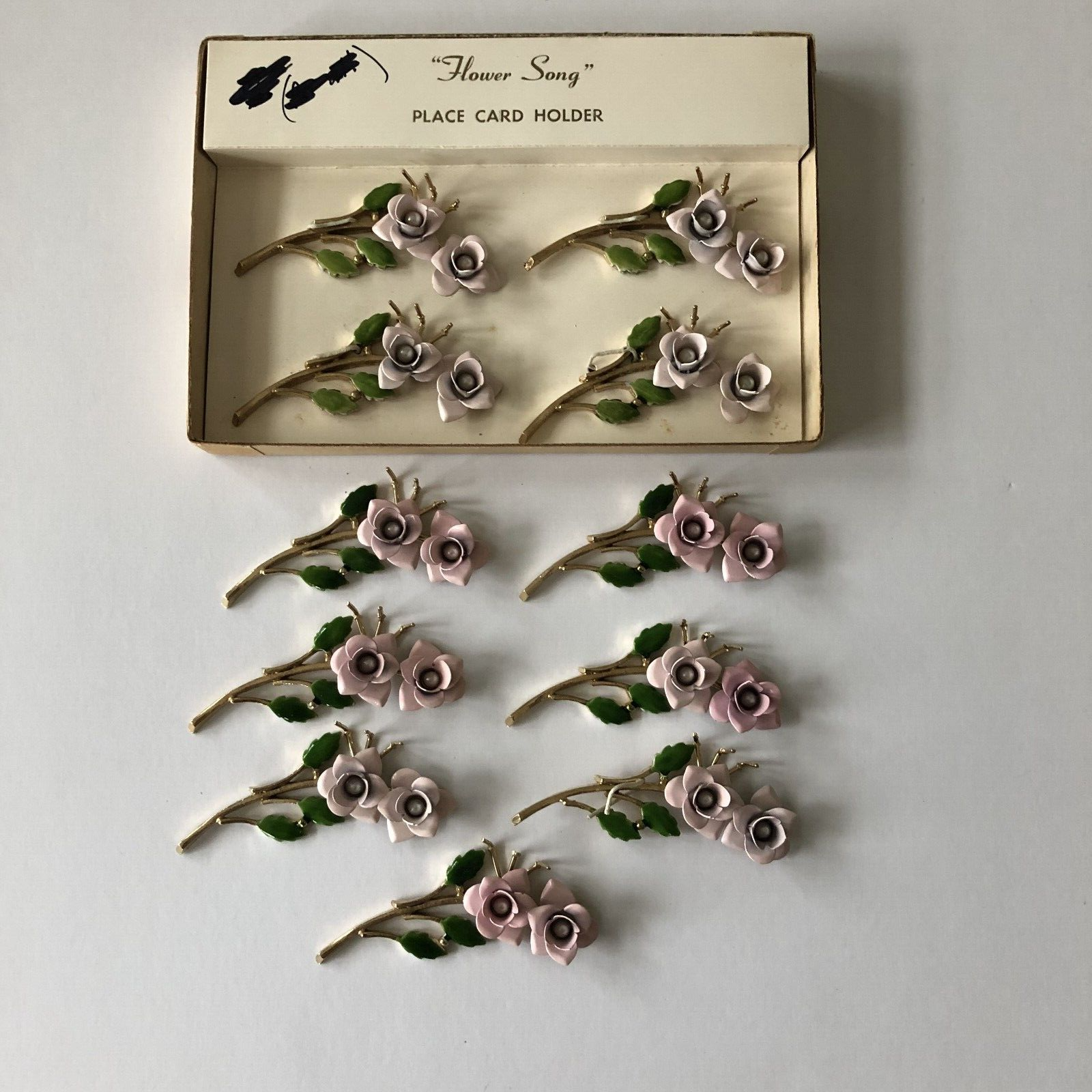 Vintage table 2024 card holders
