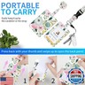 ID Badge Holder with Lanyard,Fashionable Retractable Badge Holders Reels with Lanyards Adjustable, for Women Kids Teacher Nurses Doctor Student(Cute Flower)