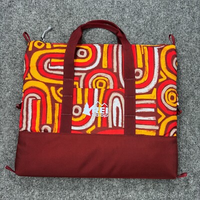 NEW REI Co-Op Soft Cooler Travel Beach Camping Insulated Burgundy Geometric