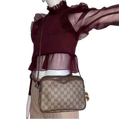 バッグ Gucci Vintage VINTAGE 80s Gucci GG Supreme crossbody bag Accessory