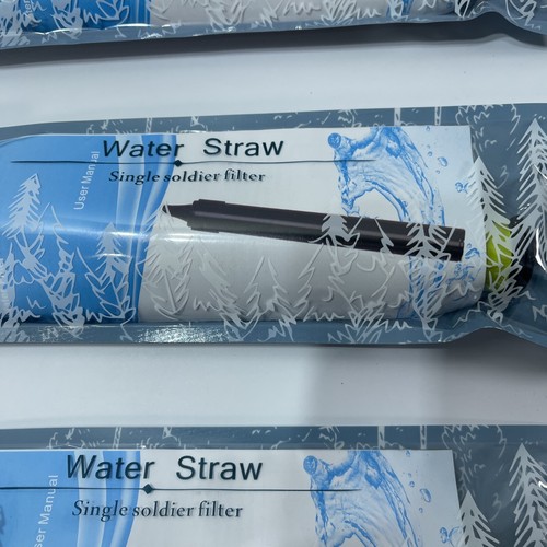 3x NEW SEALED LoGest  Portable Water Filter Straws EMERGENCY/OUTDOOR BACKPACKING
