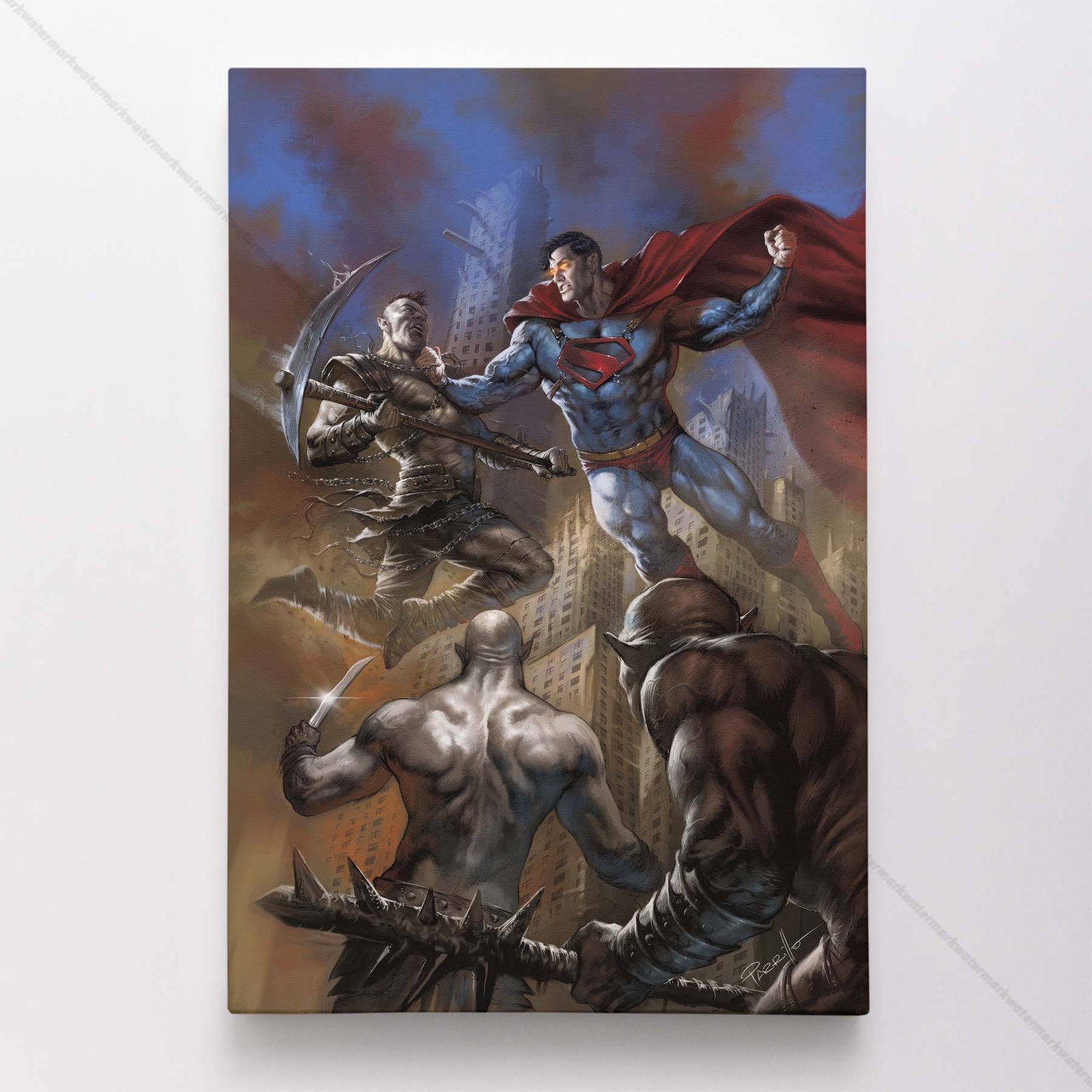 Superman Poster Canvas Comic Book Cover Art DC Print #47681