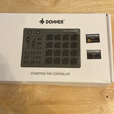 New Donner MIDI Pad Beat Maker for Beginners 16 Beat Pads, STARRYPAD Controller