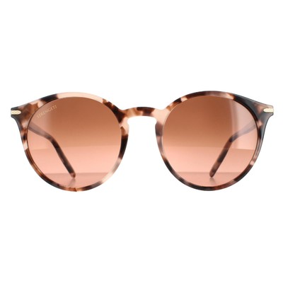 Pre-owned Serengeti Sunglasses Leonora 8839 Shiny Pink Tortoise Polarized Drivers Gradient