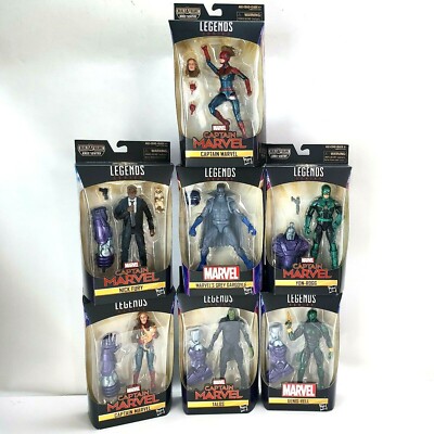 CAPTAIN MARVEL Legend Kree Sentry BAF 6'' Action Figures 2018 Collectable Toy Set