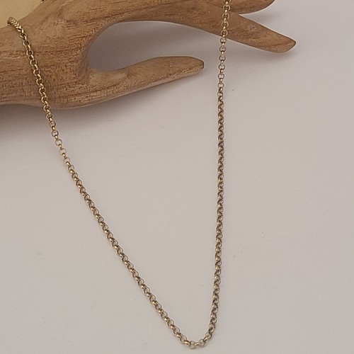 VINTAGE GOLD ON 835 STERLING SILVER 23.5IN LONG MODERNIST VINTAGE GOLD ON 835 STERLING SILVER 23.5IN LONG MODERNIST