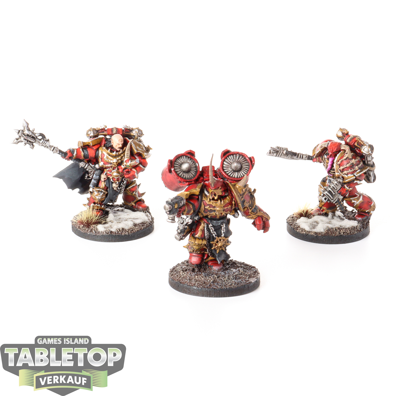 3 Ork Warbiker Mob – Motos Warhammer 40K – Plastique – Occasion