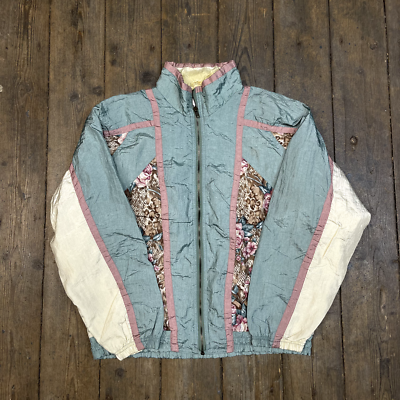 Mens floral sales track jacket