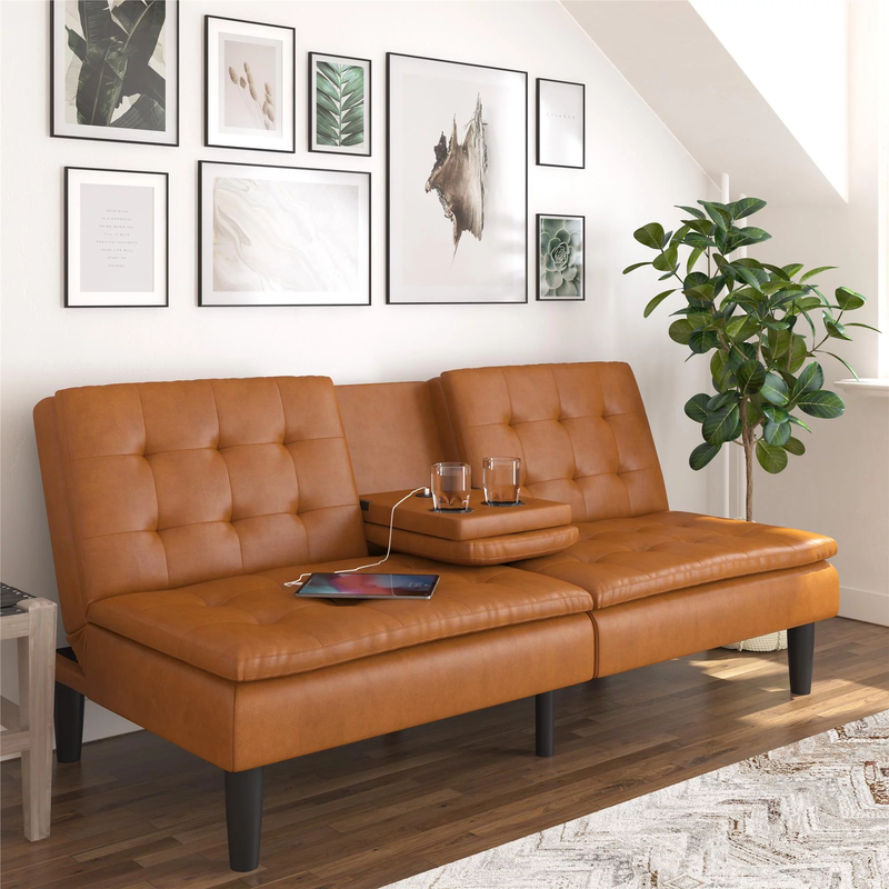 Mainstays Memory Foam Futon with USB and 2