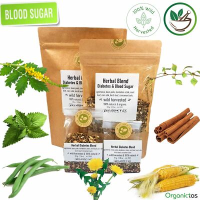 Diabetic Tea Blend, Naturally Lower & Control Blood Sugar, Glucose, Cholestorol