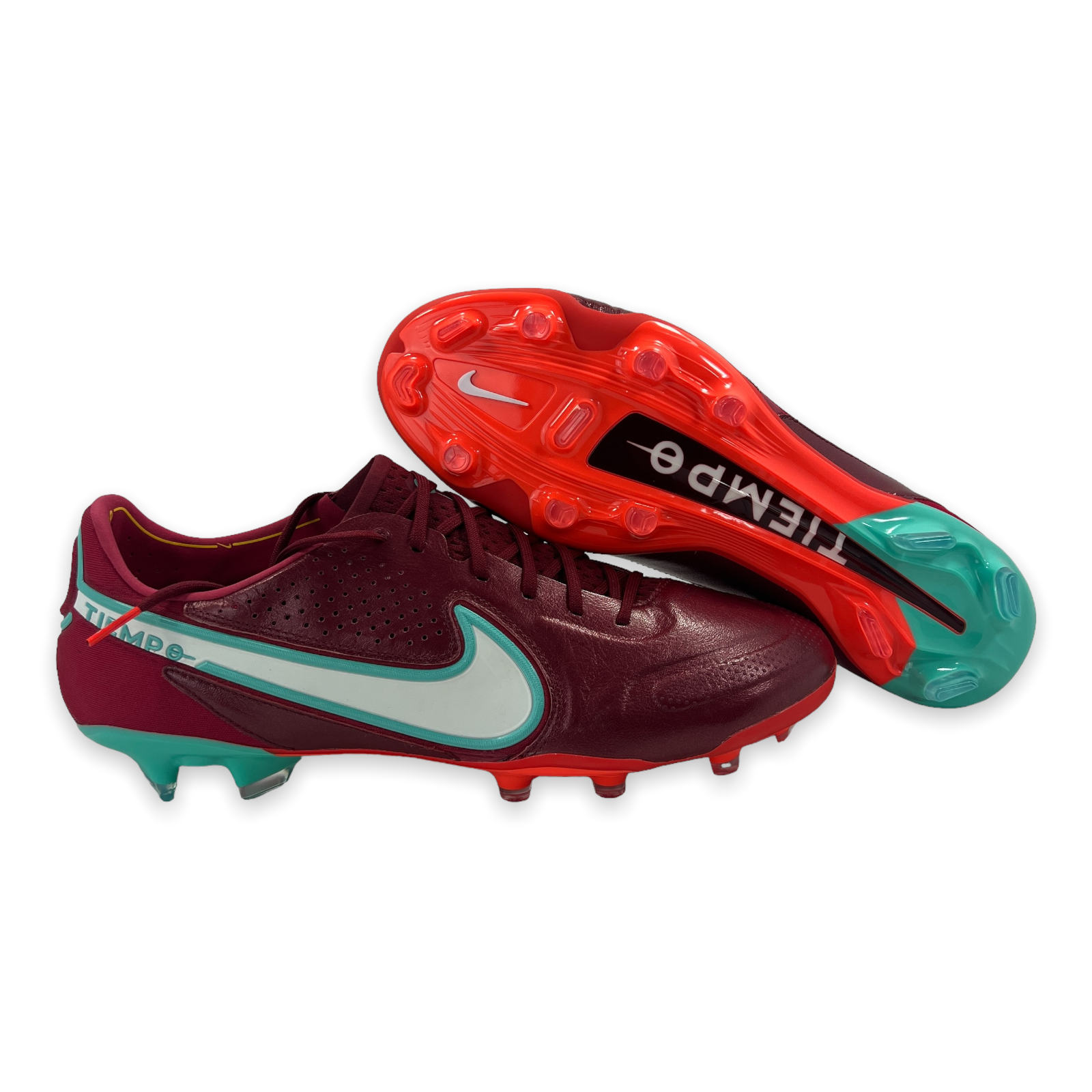 Бутсы Nike Tiempo Legend 9 Elite FG Team красные белые синие CZ8482-617 мужские 7,5