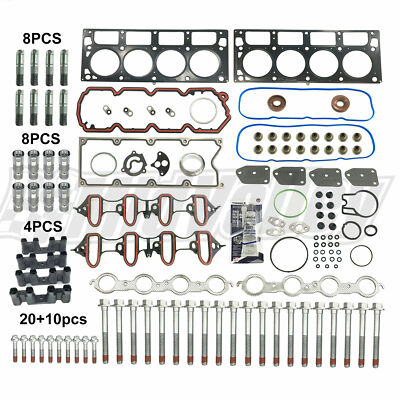 Complete Head Gaskets set & bolts & Lifters Trays For GM 5.3L Engines w/ DOD AFM