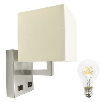 12V LED RV Wall Sconce with Switch and USB Charger Socket(5V 2.4A), Decor Bed...