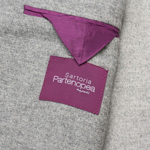 Pre-owned Sartoria Partenopea Gray Wool-cashmere Unlined Jacket Current Model