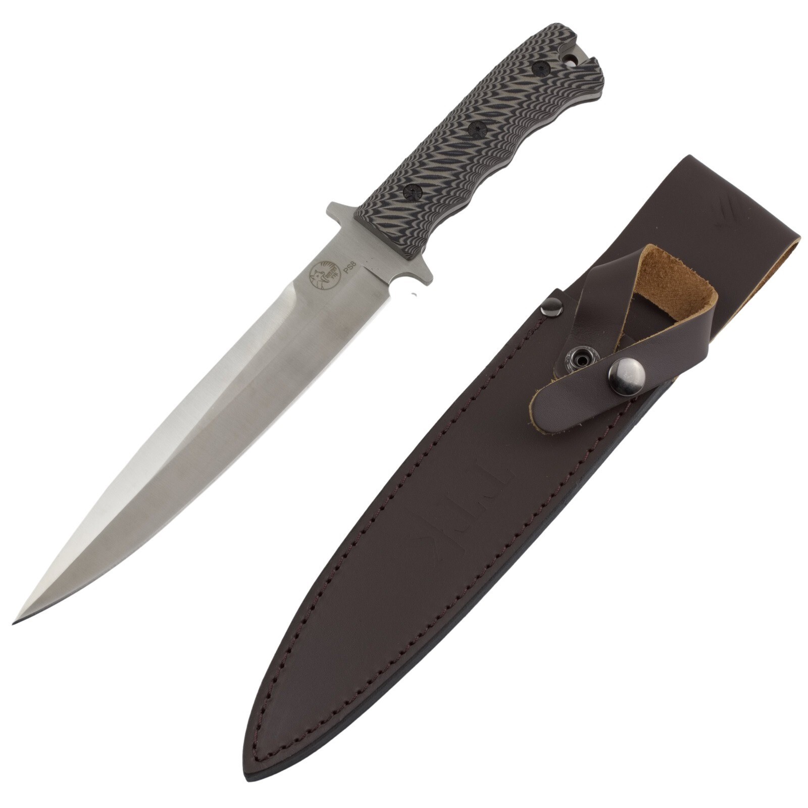 Pig ☆ Tassie Tiger P8 Pig Sticker Hunting Fixed Blade Bowie Knife