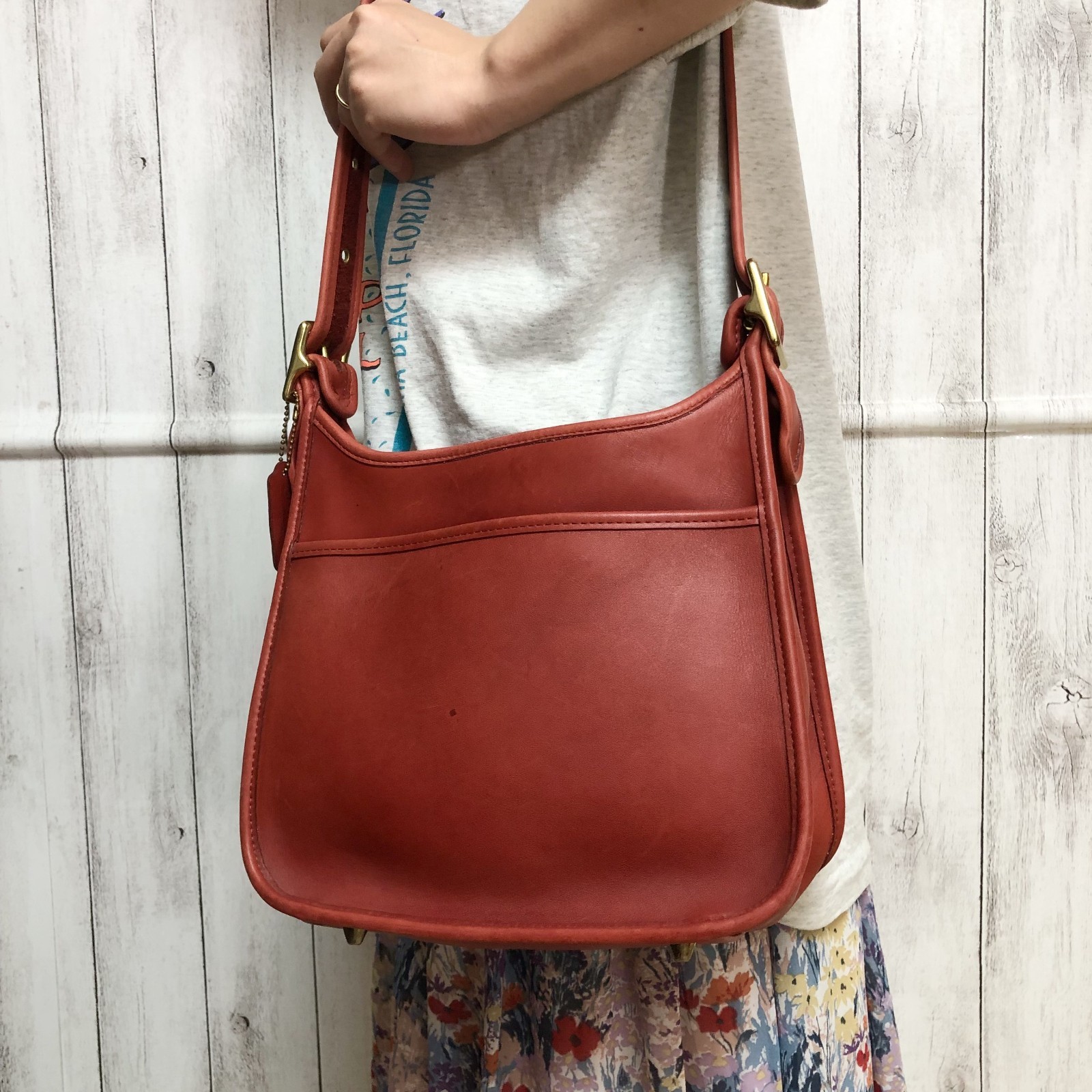 バッグ old COACH ergo leather shoulder bag y2k Vintage COACH Ergo Zip Hobo Shoulder Bag 9025 Brown Vintage