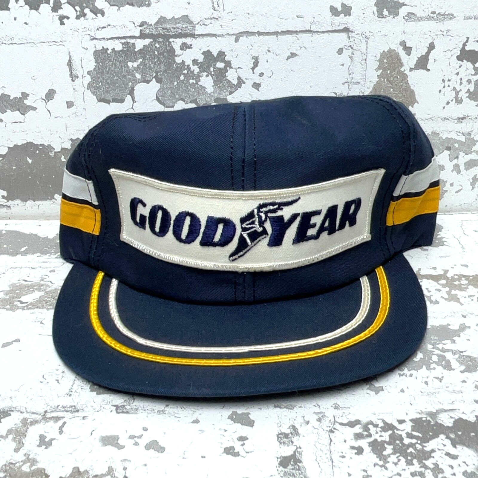 80s USA製 トラッカーキャップ GOOD YEAR コーデュロイ 墨黒 ほぼデッド【80s】USA製 グッドイヤー コーデュロイ トラッカー