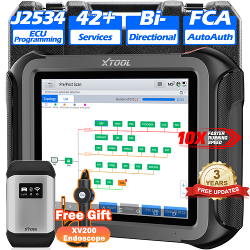 放送大学 割引 XTOOL 2025 D9 Key J2534 Scanner Diagnostic Car MAX セキュリティ