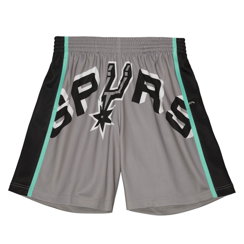 Серые шорты Mitchell & Ness NBA San Antonio Spurs Big Face 2.0 Blownout