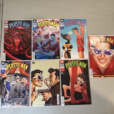 Plastic Man #1-6 (2018) COMPLETE RUN  - Gain Simone DC Comics 7 Comics Variant