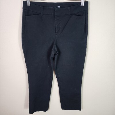 Old Navy Black High Rise Pixie Pants Size 10 Chinos Women's