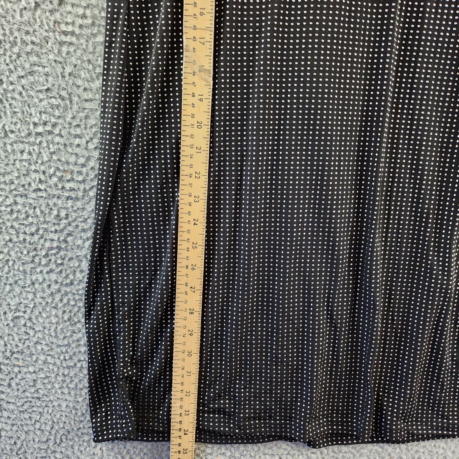 Michael Michael Kors Polka Dot Dress Women's PL Black/White Zip Closure S/S~ - Picture 8 of 13