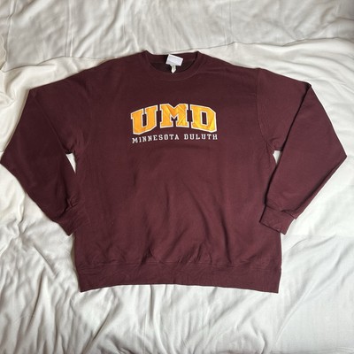 Champion UMD Minnesota Duluth Pullover Sweatshirt Burgundy XL