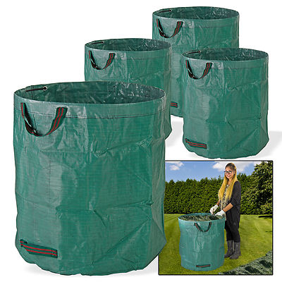 4 x Gartensack Laubsack Gartenabfallsäcke  Gartenabfallbehälter  4 x 272 l  XXL