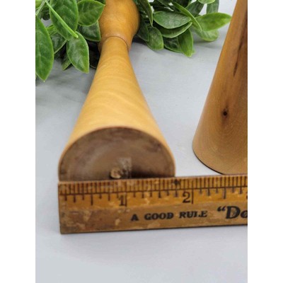 Vintage Wooden Candle Holders- MID Century Modern, Postmodern Candle Holders