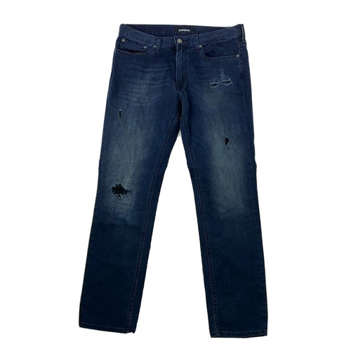 Size 36 Men Stretch 32 Inseam Zip Fly Denim Adult 17-26