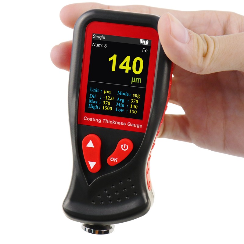 Coat testing. Толщиномер coating thickness gauge.