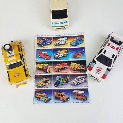 HELLER Cliclac Véhicules Dépliant Renault 5 R5 Turbo Audi Castral Ambulance Vtg