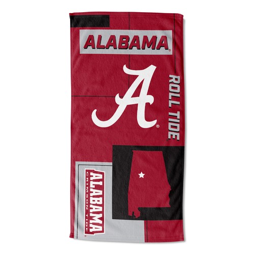 Пляжное полотенце Northwest NCAA Alabama Crimson Tide State Line