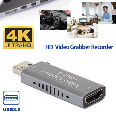 4K HD Video Capture Card USB 3 Game Recorder Capture Card Loop-Out Plug And Play