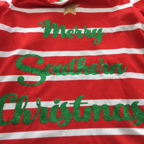 Girls Size Large Merry Southern Christmas Top J Khaki