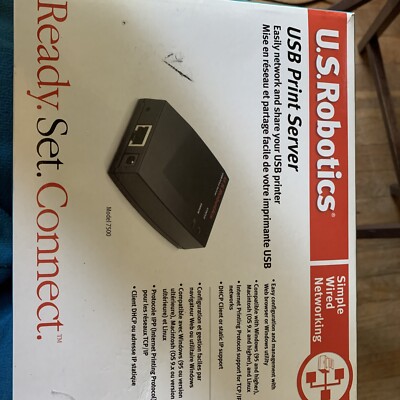 U.S. Robotics USB Print Server TCP/IP APLTLK NTBUI (USR7500)