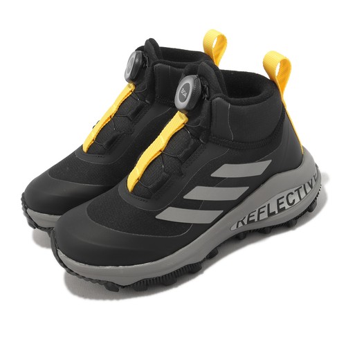 

adidas FortaRun BOA ATR K Core Black Impact Yellow Kids Preschool Running GZ1810, Черный, Fortarun Boa Atr K